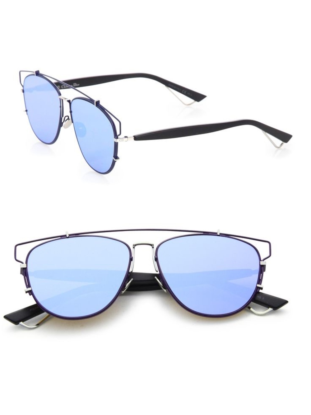 Dior Futurist Mirror Sunglasses in Blue